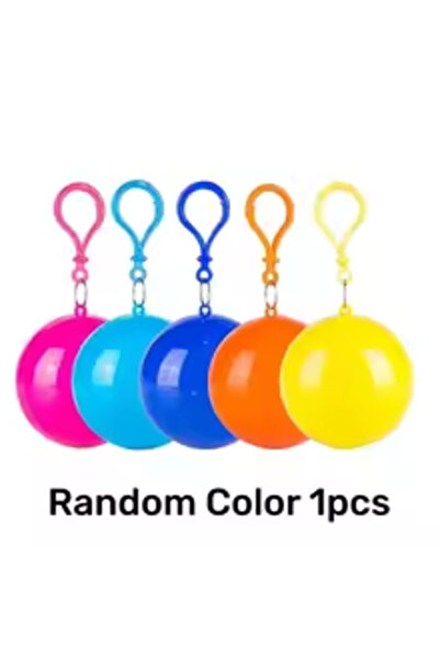 Choice معطف مطري صغير محمول، لون عشوائي، قطعة واحدة، كرة ملونة، للاستخدام مرة...