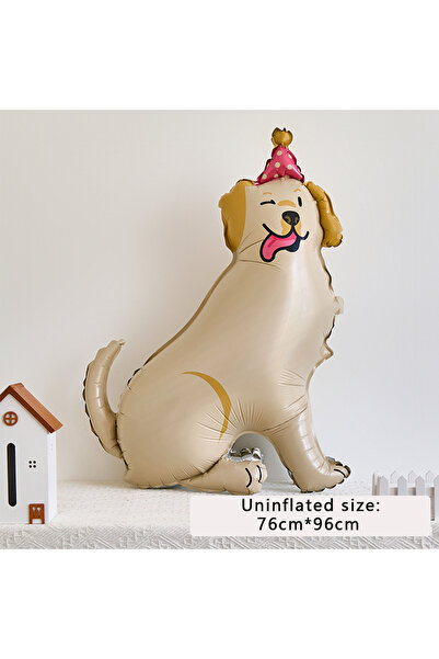 Choice بالون آخر من رقائق الألومنيوم على شكل كلب لابرادور ريتريفر ثلاثي الأبع...