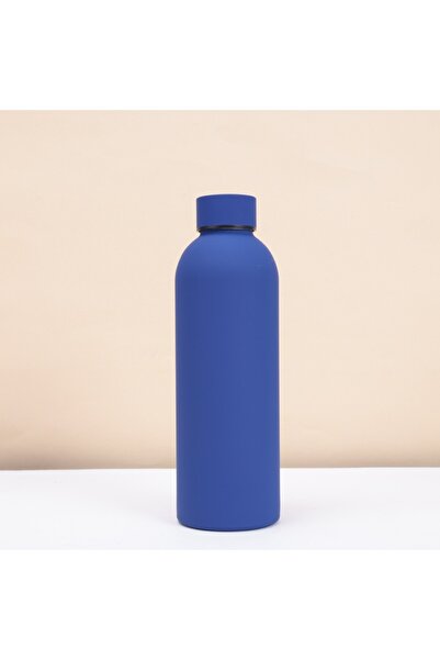 Choice 500ml Blue 500ml Insulated Bottle Solid Color 304 Stainless Steel Jug ...