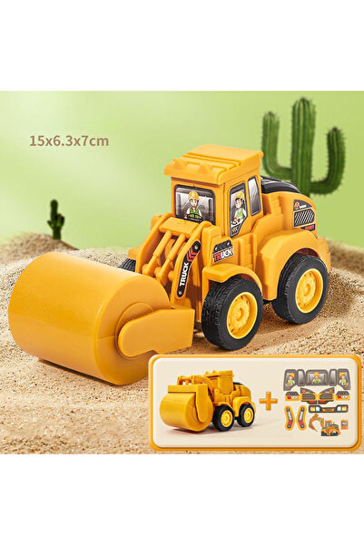 Choice Road Roller Engineering Vehicle Model Inertial Car Toy Press Sliding C...