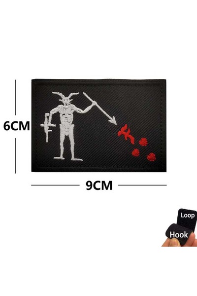 Choice17 HK50-04 Pirate Flag,FOG Forward Observati Clothes Badge,Blackbeard S...