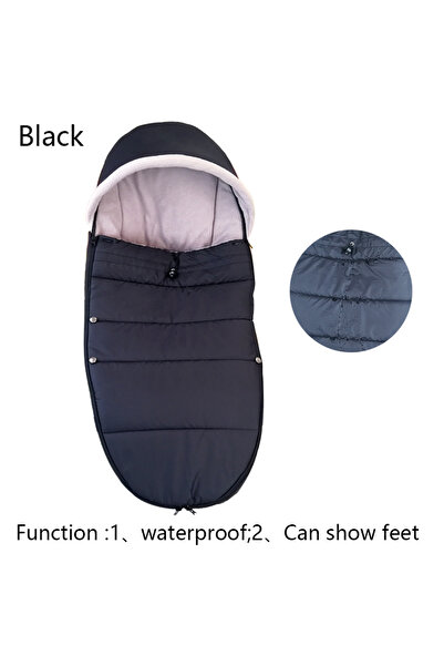 Choice Black Universal 6-36M Winter Baby Stroller Footmuff Warm Sleep Sack Sn...