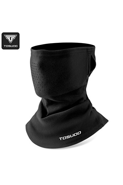 Choice قناع وجه شتوي أسود من توسود، مقاوم للبرد والرياح والعرق، غطاء رأس للتز...