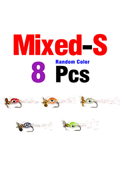 Choice مزيج من طعوم صيد ثلاثية الأبعاد بألوان زاهية، مزينة بترتر ومراوح، وطعو...