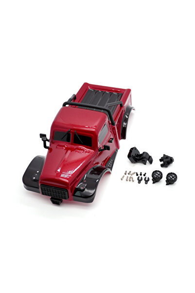 Choice 8473 Red 155mm Wheelbase Hardtop Body Shell Kit for 1:18 RC Crawler TR...