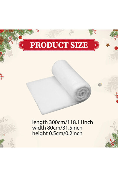 Choice 80x300cm Xmas Snow Blanket Christmas Winter Artificial Snow Blankets T...