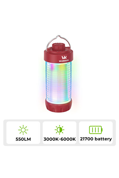 Choice1 3000K-6000K Red Wurkkos CL01 550 Lumens Rechargeable LED Ultra-Long-L...