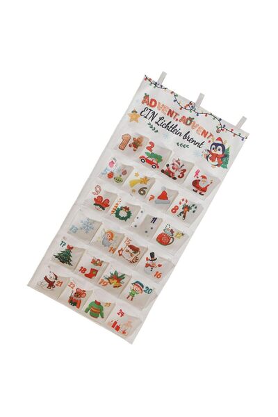 Choice 50x100cm as 2025 Wall Hanging Christmas Advent Calendar 24Days Christm...