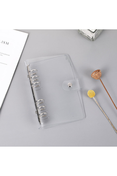 Choice A6 Transparent Color Plastic Clip File Folder A5/A6/Notebook Loose Lea...