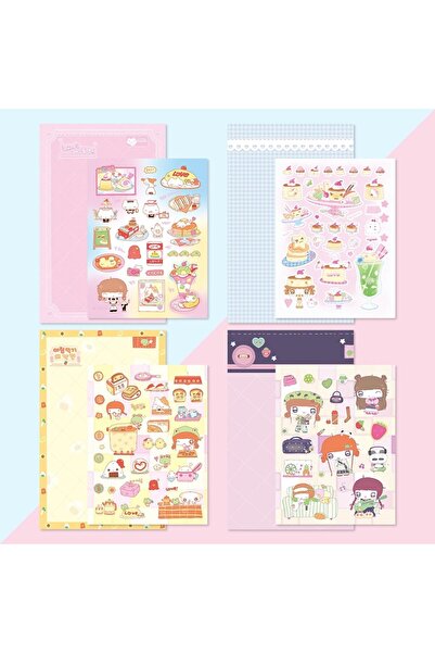 choice2 جميع القطع الأربع من سلسلة ملصقات بوب الكورية، بدائل كرتونية لطيفة لغ...