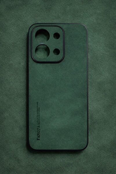 Alstrap غطاء خلفي فاخر لهاتف شاومي ريدمي 15C بملمس جلد الغزال - غطاء هاتف ناع...