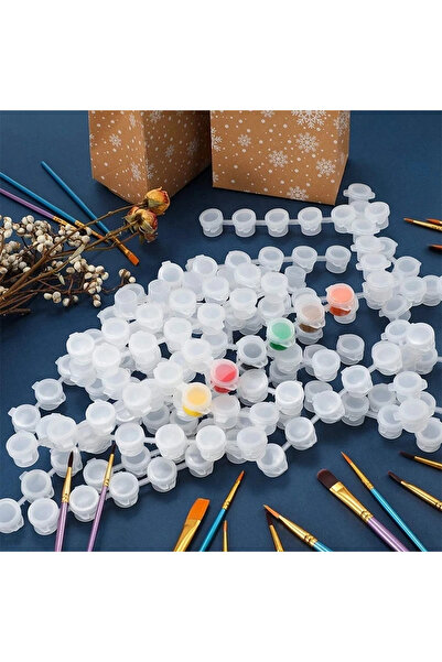 Choice 5ml 10Strips Empty Paint Pot 3ml 5ml Empty Acrylic Mini Paint Containe...