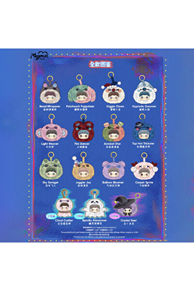 Choice Random 3 PCS New MayMei Crazy Circus Series Vinyl Plush Blind Box Back...