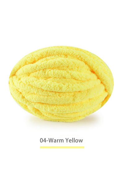 Choice 04 Warm Yellow 250g Extra Thick Ice Yarn Blanket Hand-Knitted DIY Yarn...