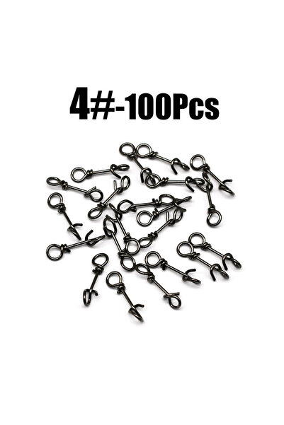 Choice مشابك صيد سريعة من توبرانك، مقاس 4، 100 قطعة، موصلات طُعم، مشابك تثبيت...