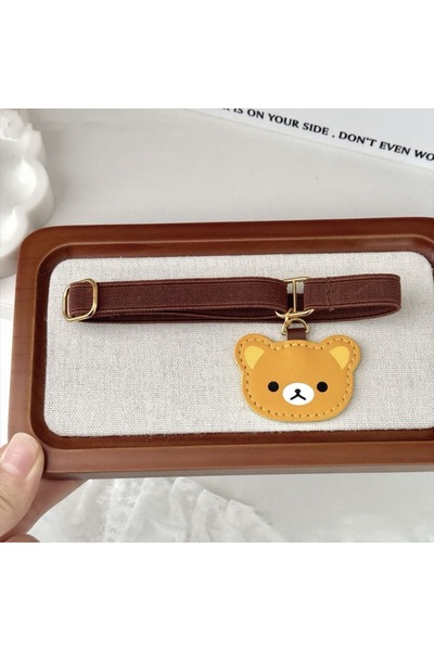 Choice دفتر ملاحظات أصفر ليموني مزين برسومات دب كرتونية إبداعية، مزود بأحزمة ...