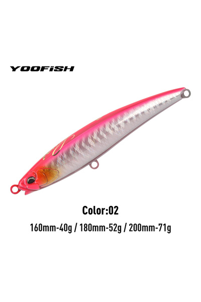 Choice طُعم صيد بحري عائم من نوع YOOFISH GT، مقاس 160 مم، وزن 40 غ، رقم المود...