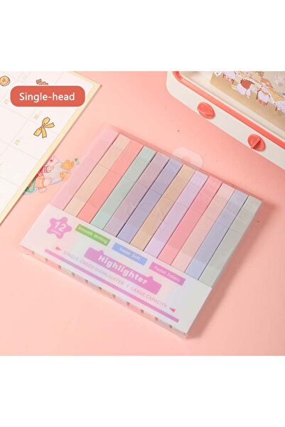 Choice أقلام تظليل برأس واحد أو رأسين، أقلام تظليل جديدة بألوان الباستيل الفل...