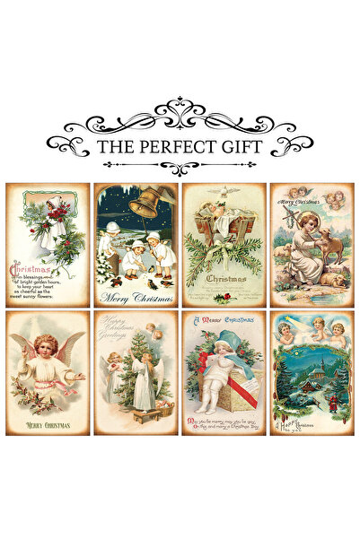 Choice 12pcs 12pcs Vintage Christmas Postcard-Classic Religious Angel Design,...