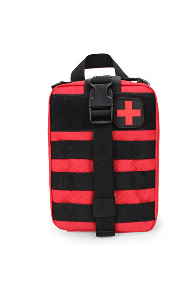 Choice حقيبة إسعافات أولية خارجية حمراء، حقيبة طبية بنظام مولي، حقيبة إسعافات...