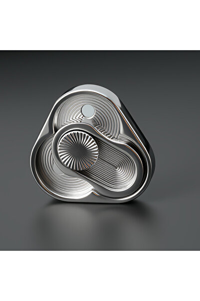 Choice Silver Triangle Spinner Flip Coin EDC Fidget Push Coin Decompression H...