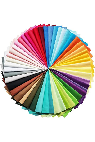 Choice 20CM 427 50 piece Quilted Fabric Set (20cm x 20cm) Solid color pure co...