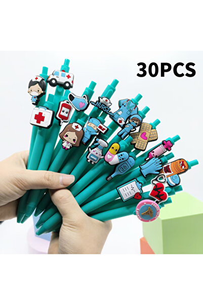 Choice 30 قلمًا طبيًا (20/30 قطعة)، قلم حبر جاف للكتابة للممرضات والأطباء، قل...