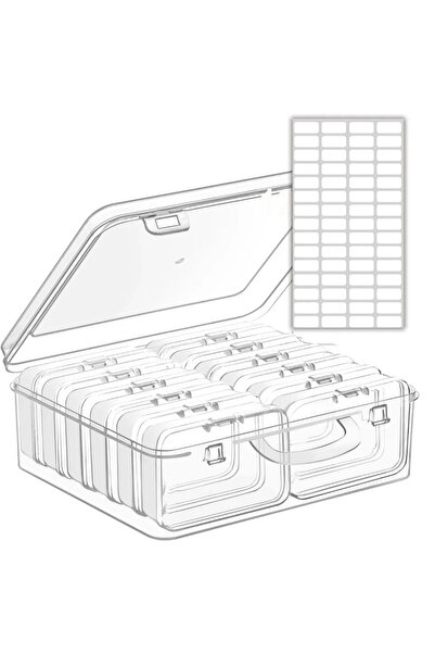 Choice 12G752 4/10/12/26 Grid DIY Diamond Painting Embroidery Storage Box, Na...