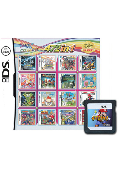 BANDAI 472in1 4300 in 1 Compilation DS NDS 3DS 3DS NDSL Game Cartridge Card V...