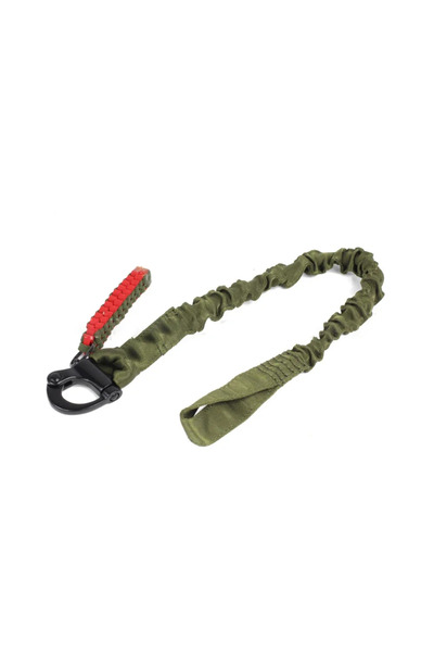 Choice حبل أمان أخضر من النايلون للتسلق في الهواء الطلق، قطعة واحدة، مزود بخا...