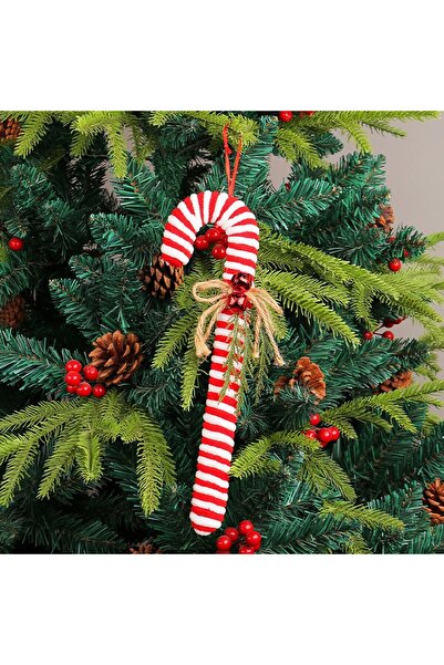 Choice One Size Red Christmas Plush Soft Candy Cane Red and White Cane Hook O...