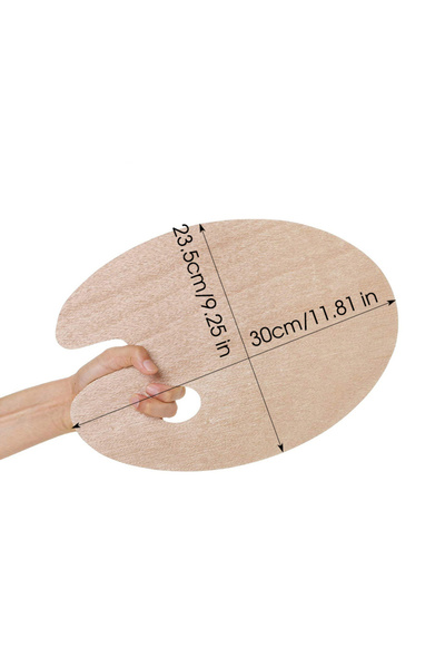 Choice Oval 25x30cm 1 Pcs Wooden Oval Palette,Acrylic Palette,Fine Arts Oil P...