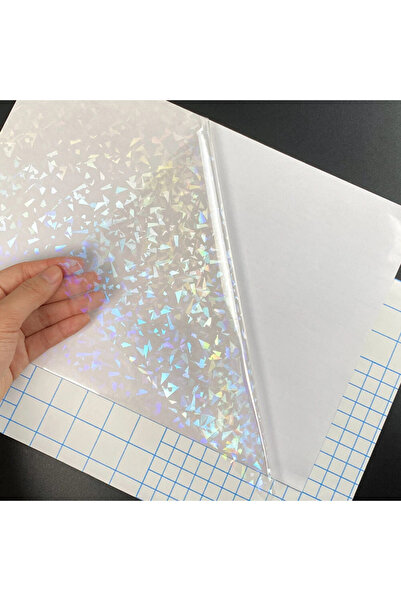 Choice ٥٠ قطعة زجاج مكسور، ٥٠ ورقة من فيلم التغليف البارد ثلاثي الأبعاد بحجم ...