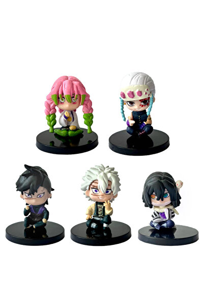 BANDAI مجموعة من 5 قطع - مجسمات بوسكيت بالجملة، مجسمات صغيرة من قاتل الشياطين...