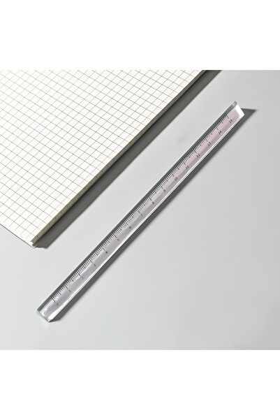 Choice 15cm 15cm /20 Cm Simple Transparent Triangular Straight Ruler Kawaii T...