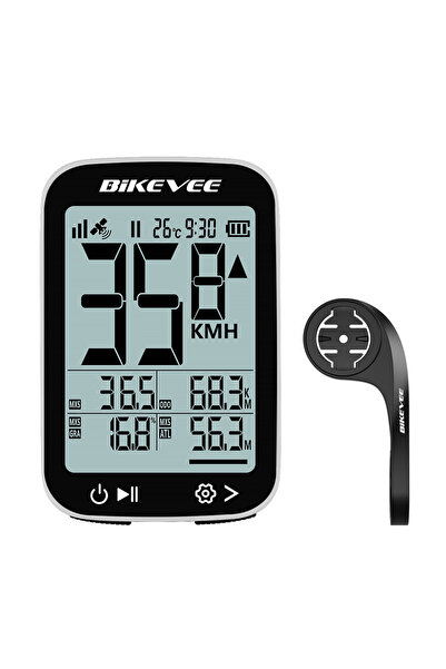 choice2 black white -2 Bike Computer Wireless GPS Bicycle Odometer MPH KM/H B...