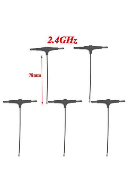 Choice 5 قطع هوائي ELRS من النوع T بتردد 2.4 جيجا هرتز، طول 78 مم، بتردد 915 ...