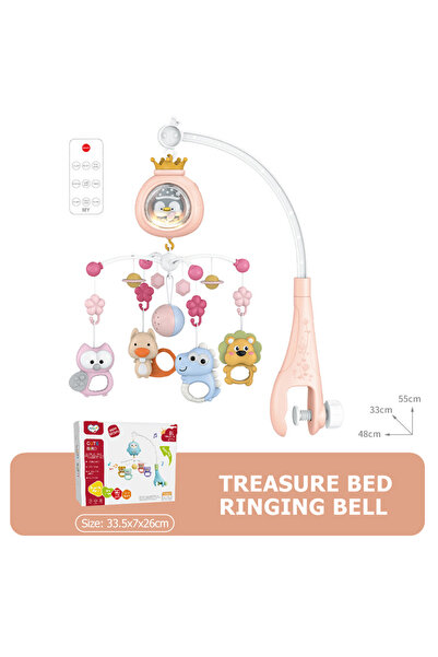 Choice 368-6-P لعبة سرير أطفال متحركة مع جهاز عرض وضوء ليلي، لعبة موسيقية دوا...