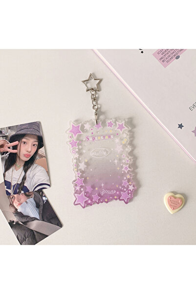 Choice حامل بطاقات صور بنفسجي بنمط النجوم، حافظة بطاقات صور، إطار صور كاميرا ...