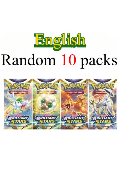 Choice1 مجموعة بطاقات بوكيمون الإنجليزية (10-12 بطاقة)، ​​برايت ستارز، 151 بط...