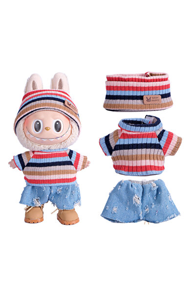 Choice لا تشمل الدمى NW591-YS-09 طقم ملابس وإكسسوارات لابوبو مقاس 6.7 بوصة قب...