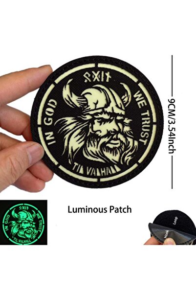 Choice10 شعار معنوي مطرز بشعار الفايكنج، HK04-04، بوصلة فايكنج، رونية بيرسيرك...