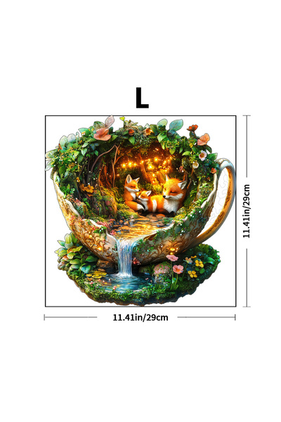 Choice Z238-L Challenging Wooden Puzzle: Gift - Grade Forest Wildlife Jigsaw ...