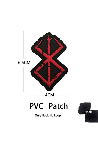 Choice 02- شعار معنوي مطرز بشعار الفايكنج الأسود والرمادي، محارب نورس الخامس