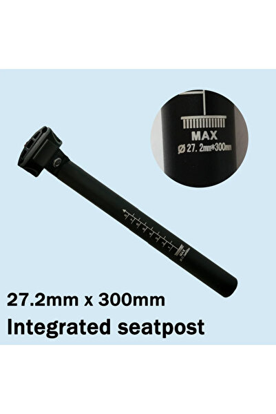 choice2 27.2-300mm Bicycle Seatpost 300mm Mountain Bike Seat Tube Aluminum Al...