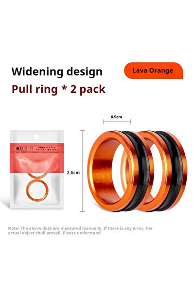 Choice حلقة كابل من سبيكة معدنية بلون برتقالي لافا، قطع سريع للخيط، مانعة للا...