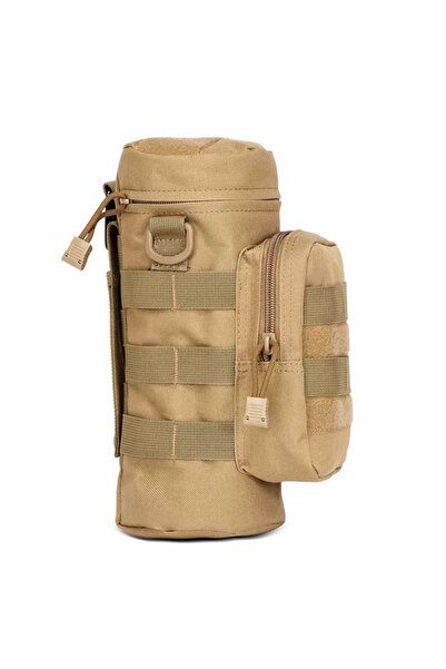 Choice حقيبة حامل زجاجة مياه تكتيكية من كاكي، للسفر والتخييم والمشي لمسافات ط...