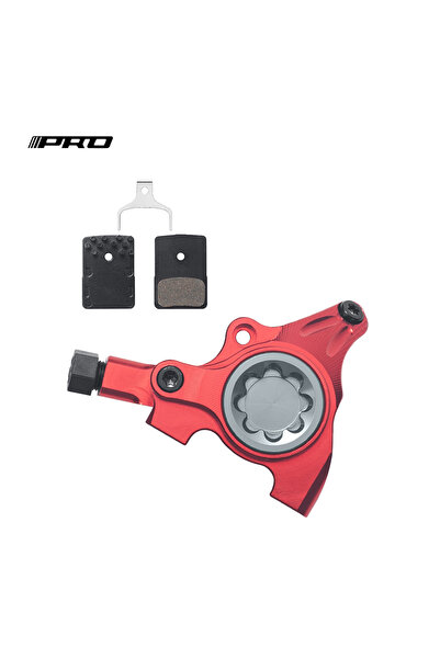 LINGMAI طقم ترقية فرامل هيدروليكية ثنائية المكابس من IIPRO، أحمر اللون، مثبتة...