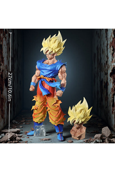 BANDAI غوكو. دراغون بول زد، 27 سم، مزدوج قابلان للاستبدال، سوبر سايان الأسطور...