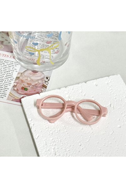 Choice نظارات لابوبو وردية اللون، مقاس 6.5 سم، مصنوعة من البلاستيك الشفاف، من...